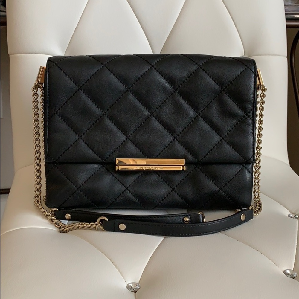 Kate Spade Black Quilted Shoulder Bag